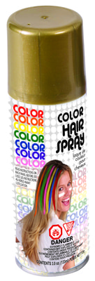 Фото Золотой спрей-краска для волос Forum
