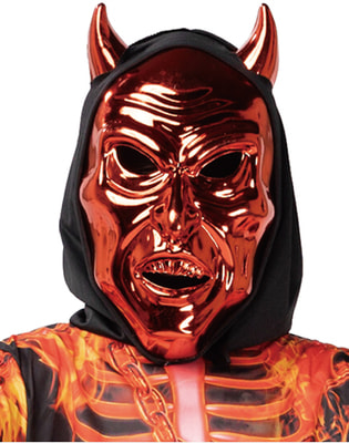 Фото Страшная маска дьявола на Хэллоуин для костюма демона