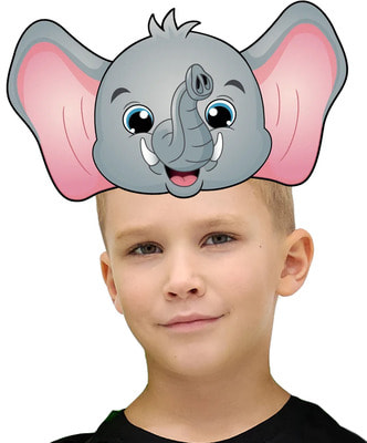 Фото Карнавальная маска слоненок детская