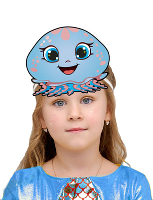 Фото Карнавальная маска медуза детская