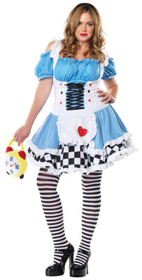 Костюм Алиса в Стране чудес (большой размер) взрослый Фото Фото Костюм Алиса в Стране чудес (большой размер) взрослый