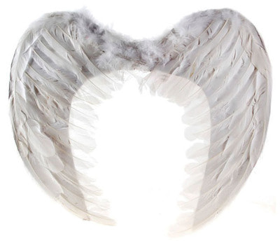 Фото Крылья ангела белые 49 см ? 49 см