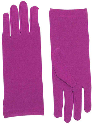 Фото Короткие лиловые перчатки взрослые
