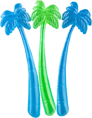 Фото Гавайский аксессуар Палочка-пальмочка