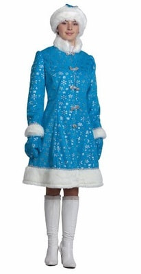 Костюм Снегурочка плюш взрослый Фото Фото Костюм Снегурочка плюш взрослый