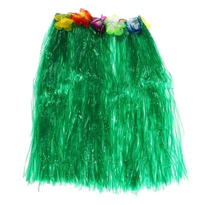 Фото Гавайская юбка зеленый взрослая