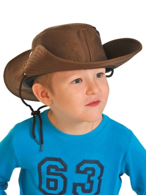 Фото Шляпа коричневая детская