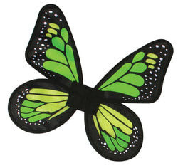 Фото Крылья бабочки (зеленые) детские