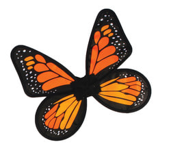 Фото Крылья бабочки (оранжевые) детские