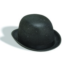 Фото Черная шляпа Дерби с блёстками взрослая
