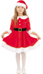 Фото Костюм Мисс Санта в платье детский