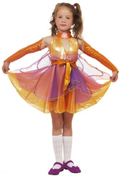 Фото Карнавальный костюм детский Фея Стрекоза оранжевый