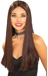 Фото Парик коричневый длинные волосы женский