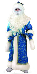 Фото Костюм Батик Дед Мороз плюш синий детский