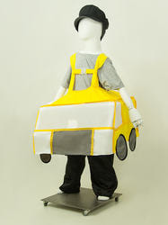 Фото Костюм каркасная машина желтая детский