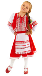Фото Костюм плясовой Белорусский для девочки