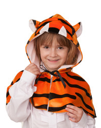 Фото Накидка Тигр с капюшоном детский