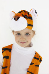 Фото Шапка Тигр полосатый детский
