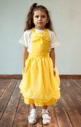 Фото Фартук Принцесса Белль желтый детский
