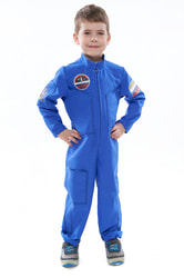 Фото Костюм космонавт в синем комбинезоне детский