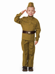 Фото Костюм Солдат военная форма (хлопок) детский