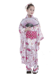 Фото Костюм Японка в розовом кимоно детский
