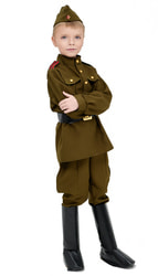 Фото Карнавальный костюм солдата Детская военная форма для мальчика