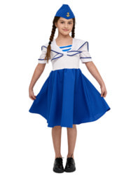 Фото Карнавальный костюм морячки для девочки детский