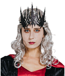 Фото Черная корона королевы зла для костюма на Хэллоуин