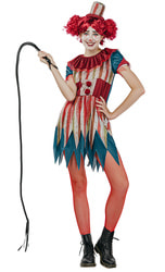 Фото Карнавальный костюм клоунессы на Хэллоуин женский