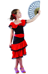 Фото Карнавальный костюм испанки детский для девочки