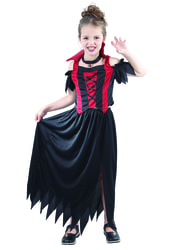 Фото Карнавальный костюм вампирши для девочки на Хэллоуин