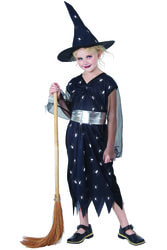 Фото Карнавальный костюм ведьмы для девочки детский