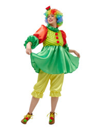 Фото Карнавальный костюм клоунессы женский взрослый