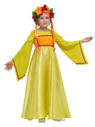 Фото Карнавальный костюм осени для девочки детский