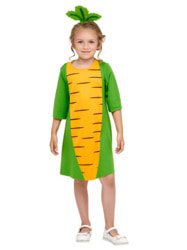 Фото Карнавальный костюм морковки для девочки детский