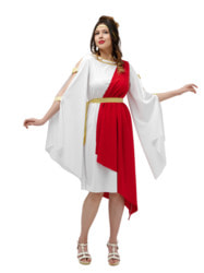 Фото Карнавальный костюм римлянки женский взрослый укороченный