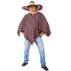 Фото Карнавальный костюм взрослый Мексиканец в пончо мужской