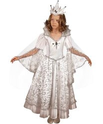 Фото Карнавальный костюм Снежной королевы для девочки детский