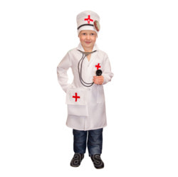 Фото Карнавальный костюм детский врач доктор для мальчика