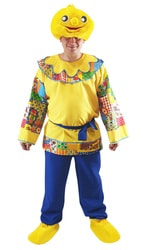 Фото Карнавальный костюм Колобок взрослый мужской на Масленицу