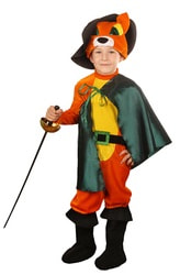 Фото Карнавальный костюм Кот в сапогах детский для мальчика