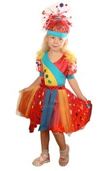 Фото Новогодний костюм детский Хлопушка для девочки детский