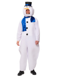 Фото Новогодний костюм снеговика взрослый мужской