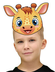 Фото Карнавальная маска жираф детская