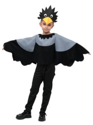 Фото Карнавальный костюм вороны сороки детский для девочки