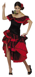 Фото Карнавальный костюм испанский Фламенко взрослый женский