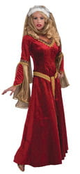 Фото Костюм Королева эпохи возрождения (в красном) взрослый
