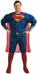 Фото Костюм Супермена с мускулами (большой размер) взрослый