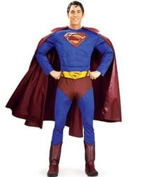 Фото Костюм Супермена с мускулистым торсом взрослый